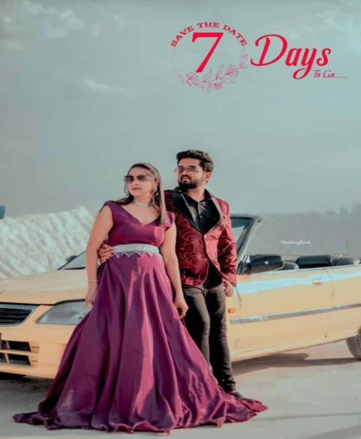 Wine georgette tail gown