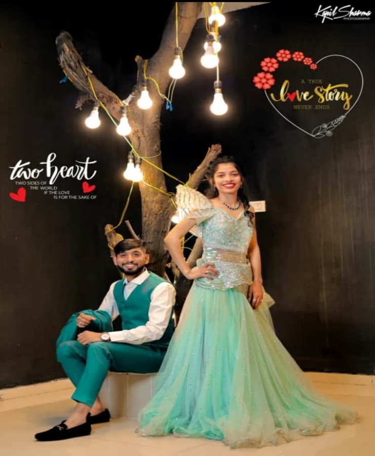 C green net butterfly gown